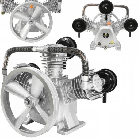 Pompa compresor de aer cu 3 pistoane de 65mm in W cu debit 540 l/min 3-4kW W3065R (imbunatatit)