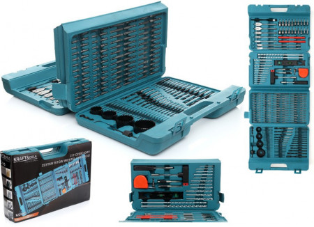 Set scule, burghie, freze 217 piese KraftDele KD990 TBC