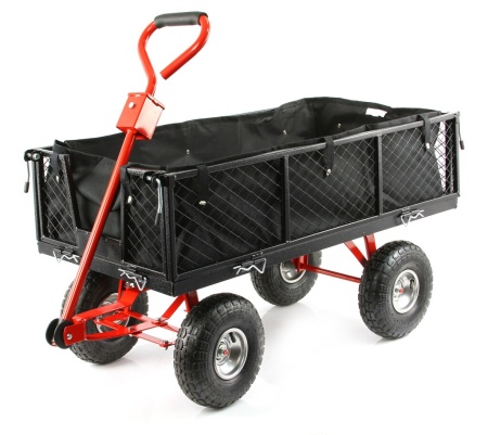 Cărucior pliabil de transport, capacitate 400Kg + carlig MXM85262