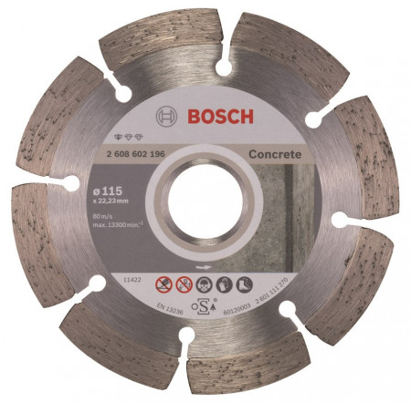 Disc diamantat pentru beton 115mm ECO2 Bosch V-2608602196