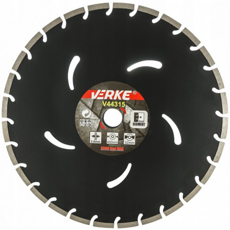Disc diamantat pentru beton 400X32X3.6mm V44315 Verke