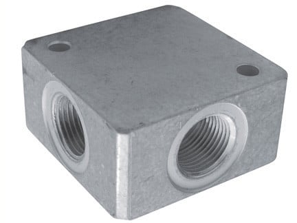 Placa distributie aer cu o intrare 1/4" si 3 iesiri 1/4" 21 bari MA0135.6