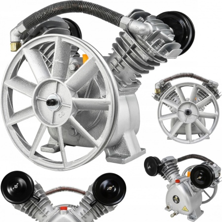 Pompa compresor de aer cu 2 pistoane de 65mm in V cu debit 390 l/min 2.5kW V2065R (imbunatatit)