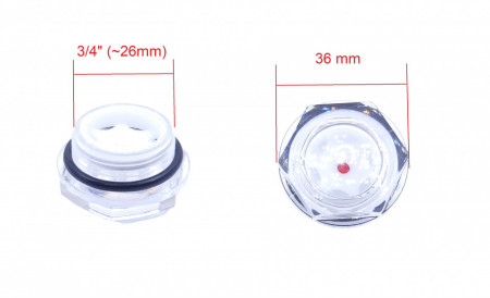 Vizor ulei cap compresor filet plastic 3/4" 26mm CH071