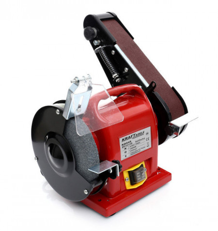 Resigilat Polizor de banc + slefuitor cu banda 1800W 150mm KraftDele KD545