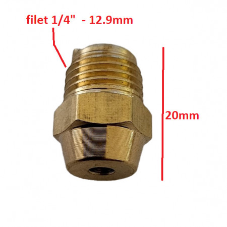 Supapa de depresurizare cap compresor de aer diametru filet 1/4" 12.9mm CH107 Mod.30 (H)