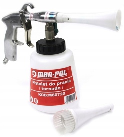 🔧 Pistol pneumatic Tornador pentru spălare tapițerie 280 l/min 1L – MXM80720 – Kraft&Dele