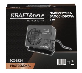 Aerotermă auto 12V cu ventilator și încălzire ceramică PTC 150/300W KraftDele KD6524 pentru dezaburire și degivrare parbriz - Img 11