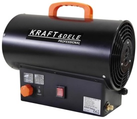 Aerotermă pe gaz KraftDele KD11700 25 kW cu termostat digital și reductor, pentru încălzire rapidă în atelier, garaj sau șantier - Img 8