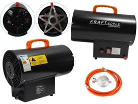 Aerotermă pe gaz LPG KraftDele KD11704, 25 kW, debit aer 320 m³/h, cu furtun și reductor - Img 5