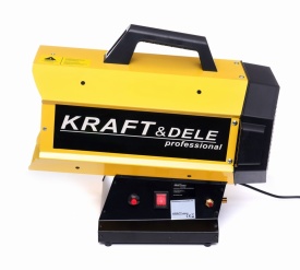 Aerotermă pe gaz LPG KraftDele KD11735 45 kW cu reductor și furtun, pentru încălzire rapidă în atelier, garaj și șantier - Img 4