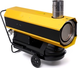 Aerotermă pe motorină KraftDele 65 kW cu termostat digital și evacuare fum, model KD11717 - Img 2