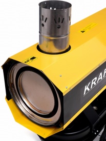 Aerotermă pe motorină KraftDele 65 kW cu termostat digital și evacuare fum, model KD11717 - Img 12