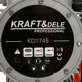 Agregat de vopsit hidrodinamic KraftDele KD1745, 1500W, pentru pereți, fațade, hale și suprafețe mari - Img 8