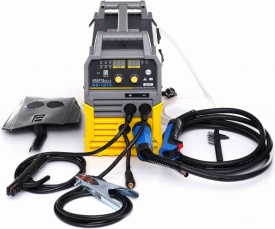 Aparat de sudură inverter KraftDele KD1874 MIG/MAG/FCAW/MMA/TIG Lift 40-250A, cu afișaj LCD dublu și reglaj continuu - Img 3