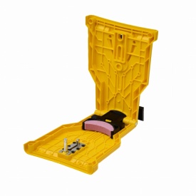 Ascuțitoare manuală pentru lanțuri de drujbă KraftDele KD10156, cu piatră de ascuțire și reglaj pentru diferite tipuri de lanț - Img 3