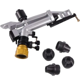 Aspersor sectorial pulsatoriu cu impact din aluminiu 3-18 m³/h cu 5 duze Raza 29m S-35 1 1/2"