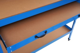Banc de lucru pentru atelier KraftDele KD640, 1200 x 600 mm, cu sertar, panou pentru scule și raft inferior 80 kg - Img 5