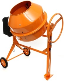 Betonieră electrică KraftDele KD490, 140 L, 850W, 230V, cu tambur ranforsat și roți pentru transport