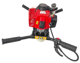 Burghiu de pământ pe benzină VERKE 62 cc, 3,3 CP, foreză de sol pentru 2 persoane, pentru grădină și lucrări de montaj - Img 6