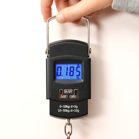 Cântar digital cu cârlig VERKE 50 kg, afișaj LCD iluminat, precizie ridicată pentru bagaje, pachete și uz gospodăresc - Img 9