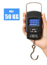 Cântar digital cu cârlig VERKE 50 kg, afișaj LCD iluminat, precizie ridicată pentru bagaje, pachete și uz gospodăresc - Img 12