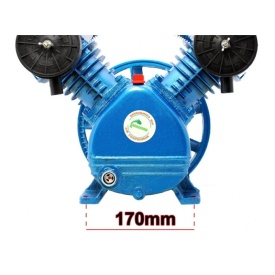 Cap compresor de aer 2 pistoane in V 400l/min 2.2-3kW 10 bari + teava de racord – Kraft&Dele