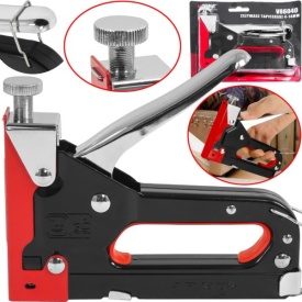 Capsator tapițerie manual metalic VERKE 4-14 mm, cu reglaj al forței de capsare, compatibil cu capse tip U, C și T - Img 11