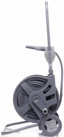 Cărucior grădină cu furtun 45m + 2m 1/2” KraftDele KD2078 – cadru aluminiu, set complet udare - Img 7