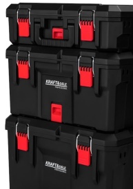 Cărucior modular pentru scule 3 cutii KraftDele KD1077 – organizator mobil cu roți și mâner telescopic - Img 7