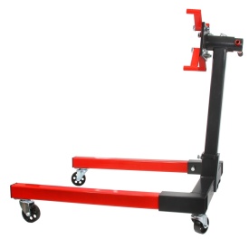 Cărucior montaj motor Mar-Pol 1500 lbs / 680 kg, cu suport rotativ reglabil și roți pentru service auto - Img 3