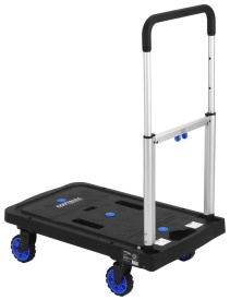 Cărucior pliabil de transport cu platformă KraftDele KD3093, capacitate 150 kg, pentru depozit, firmă și uz gospodăresc - Img 7