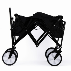 Cărucior transport pliabil 130L KraftDele KD3088, cadru din oțel, roți pline din cauciuc, mâner reglabil - Img 10