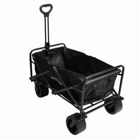 Cărucior transport pliabil 160 L KraftDele KD3089, cu structură din oțel, roți din cauciuc și frână pe roțile din față