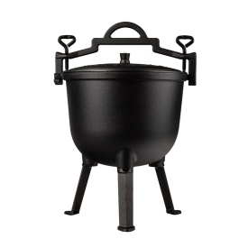 Ceaun pirostrii din fontă 10L, pentru gătit tradițional – XM90033 - Img 2