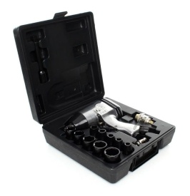 Cheie de impact pneumatică KraftDele KD1420 1/2 inch, 312 Nm, set 17 piese cu tubulare CrV și valiză - Img 6