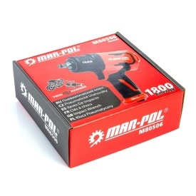 Cheie pneumatică de impact 1/2" Mar-Pol Twin Hammer 1800 Nm, carcasă compozit, pentru service și atelier - Img 11