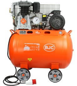 Compresor aer 200L 4kW BJC B88030 – debit 600 l/min, 10 bar, compresor profesional trifazic cu transmisie pe curea - Img 4