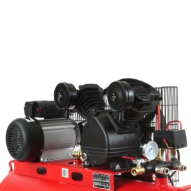 Compresor de aer 100L V2 MAR-POL M88415 – motor 2.2kW, transmisie pe curea, debit real 250 l/min, 8 bar, documentație completă - Img 5