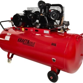 Compresor de aer cu ulei KraftDele KD1413, 500 L, 3 pistoane, 400V, 9 bar, industrial pentru atelier și producție - Img 2