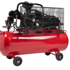 Compresor de aer cu ulei KraftDele KD1477, 100L, 3 pistoane, 5,2 CP, 8 bar, cu separator integrat, transmisie pe curea - Img 11