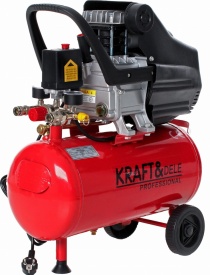 Compresor de aer cu ulei KraftDele KD400-K3, rezervor 24L, 8 bar, 133 L/min, 2.8 kW, cu set pneumatic 8 piese - Img 2