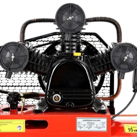Compresor de aer cu ulei KraftDele KD405, 100L, 3 pistoane, 400V, 8 bar, transmisie pe curea - Img 10