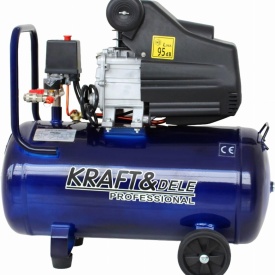 Compresor de aer cu ulei KraftDele KD4051, 50L, 230V, 8 bar, 205 l/min, 2.8 kW – compresor cu piston pentru atelier și garaj