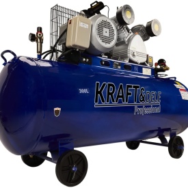 Compresor de aer cu ulei KraftDele KD4061, 300L, 2 pistoane, 400V, 5,5 kW, 820 l/min, cu separator ulei și apă - Img 4