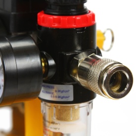 Compresor de aer cu ulei Mar-Pol Huragan 24L, 1,5 kW, 8 bar, 216 l/min, cu regulator și 2 manometre - Img 9