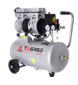 Compresor de aer profesional fara ulei 24L 8 bari 750W 180 l/min 60dB TA370 – Kraft&Dele
