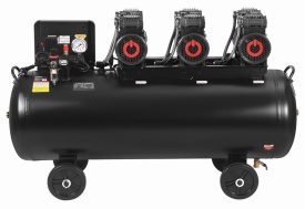 Compresor Fără Ulei 200L 3x2200W 750L/min – Industrial cu Separator & Manometru cu Glicerină | KraftDele KD4084 - Img 5