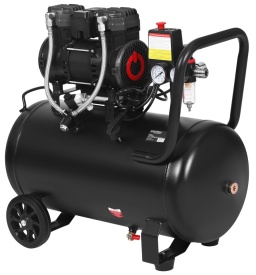 Compresor Fără Ulei 50L 2500W 290L/min – Profesional pentru Atelier, Stomatologie & Barbershop | KraftDele KD4082 - Img 4