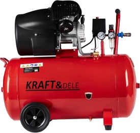 Compresor pe Ulei 100L 2 Pistoane 4CP – Putere Profesională pentru Atelier & Service | KraftDele KD1483 - Img 2
